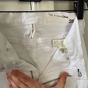 Rag & Bone High Rise Skinny Jean in White